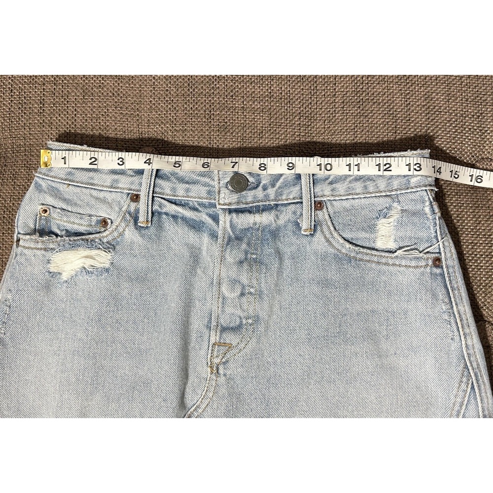 GRLFRND Eva Denim Size 26 A-Line Mini Skirt Button-Fly Women's - Picture 6 of 9